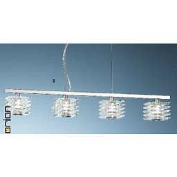Obrázek pro produkt Závěsné svítidlo 4x40W G9 chrom/křišťálové sklo, 71x9x95cm - ORION