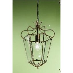 Obrázek pro produkt Závěsné svítidlo 1xE27 antik/zlato, průměr 30cm, výška 44cm - ORION