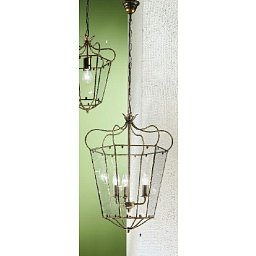 Obrázek pro produkt Závěsné svítidlo 3xE14 antik/zlato, průměr 45cm, výška 65cm - ORION