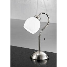 Obrázek pro produkt Stolní lampa 1x40W E14, satin/opál sklo bílé, výška 20cm - ORION