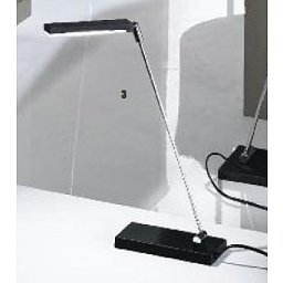 Obrázek pro produkt Stolní lampa 1x6W LED chrom/černá barva, výška 39 cm - ORION