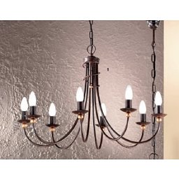Obrázek pro produkt Závěsné svítidlo 8xE14, antik, průměr 76cm, výška 50cm - ORION