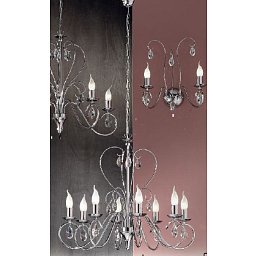 Obrázek pro produkt Závěsné svítidlo 8xE14 chrom/křišťál 1A, průměr 68cm, výška 58 - ORION