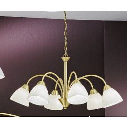 Obrázek pro produkt Závěsné svítidlo 6x40W E14 satin, výška 100cm, pr. 60cm - ORION