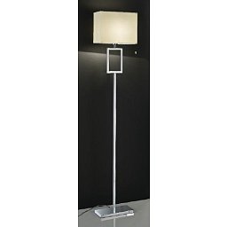 Obrázek pro produkt Stojací lampa 1x60W E27 chrom, výška 160cm, stínidlo 30x20x25cm - ORION