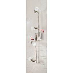 Obrázek pro produkt Stropní svítidlo 4x40W G9 satin, průměr skla 5,5cm, délka 80cm - ORION