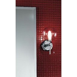 Obrázek pro produkt Nástěnné svítidlo 1x25W G9 chrom/sklo, výška 23,5cm, krytí IP44 - ORION