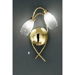 Obrázek pro produkt Nástěnné svítidlo 2x28W G9 mosaz, výška 38cm - ORION