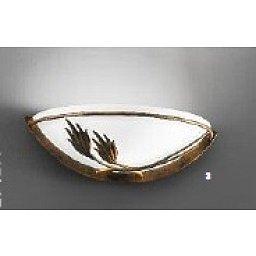 Obrázek pro produkt Nástěnné svítidlo 1x60W E14 antik/sklo, výška 9cm, šířka 27,5cm - ORION