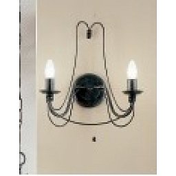 Obrázek pro produkt Nástěnné svítidlo 2xE14 antik, výška 40cm - ORION