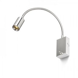 VERSA nástěnná matný nikl 230V LED 3W 40° 3000K, 240lm - RED - DESIGN RENDL Obrázek pro produkt VERSA nástěnná matný nikl 230V LED 3W 40° 3000K, 240lm - RED - DESIGN RENDL