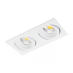 Zápustné svítidlo MESEL 3135 matná bílá,2x9,3W, 3000K, 60°, 2x977lm - BPM (starý kód 3135.W-W.D60.3K) Obrázek pro produkt Zápustné svítidlo MESEL 3135 matná bílá,2x9,3W, 3000K, 60°, 2x977lm - BPM (starý kód 3135.W-W.D60.3K)