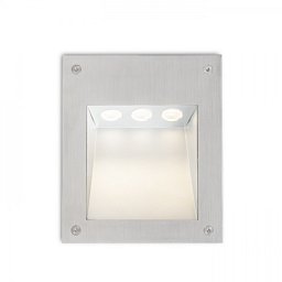 Obrázek pro produkt AKORD zápustná do stěny nerez 230V LED 3x1W IP65 3000K - RED - DESIGN RENDL