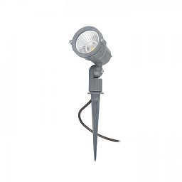 Obrázek pro produkt GARY na bodci LED šedá 230V COB LED 10W 45° IP65 3000K - RED - DESIGN RENDL