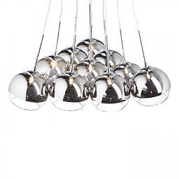 Obrázek pro produkt ASTRAL závěsná chromované sklo/čiré sklo 230V/12V G4 10x20W - RED - DESIGN RENDL