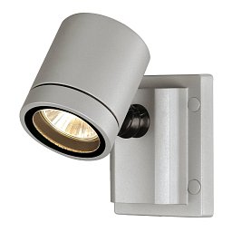 Obrázek pro produkt NEW MYRA nástěnná stříbrnošedá 230V GU10 50W IP55 - BIG WHITE (SLV)