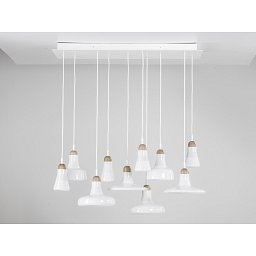 Obrázek pro produkt Závěsné svítidlo SHADOWS SET RECTANGULAR CANOPY LARGE 10x 5W GU10 - BROKIS A
