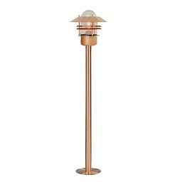 Obrázek pro produkt Venkovní sloupkové svítidlo Blokhus 1x60W E27 měď čirá - NORDLUX