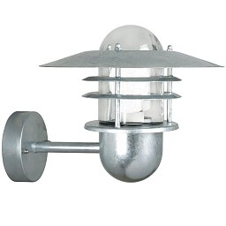 Obrázek pro produkt Venkovní nástěnné svítidlo Agger 1x60W E27 galvanizovaná čirá - NORDLUX
