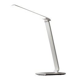 Obrázek pro produkt LED stolní lampička stmívatelná 9W volba teploty světla, USB, bílý lesk - SOLIGHT