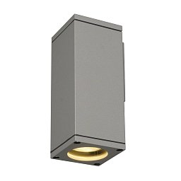 Obrázek pro produkt Nástěnné svítidlo THEO WALL OUT, hranaté, stříbrošedé, GU10, max. 35 W - BIG WHITE (SLV)