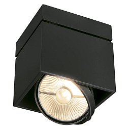 Obrázek pro produkt KARDAMOD přisazená čtvercová ES111 I černá 230V GU10 75W - BIG WHITE (SLV)