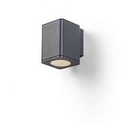 MIZZI SQ I nástěnná antracitová 230V LED 12W IP54 3000K - RED - DESIGN RENDL Obrázek pro produkt MIZZI SQ I nástěnná antracitová 230V LED 12W IP54 3000K - RED - DESIGN RENDL