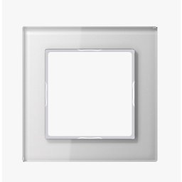 Skleněný rámeček AC581GLWW bílý - JUNG Obrázek pro produkt Skleněný rámeček AC581GLWW bílý - JUNG