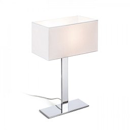 Obrázek pro produkt PLAZA M stolní bílá chrom 230V E27 42W - RED - DESIGN RENDL