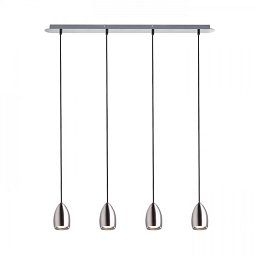 Obrázek pro produkt BABADES IV závěsná matný nikl 230V GU10 4x50W - RED - DESIGN RENDL