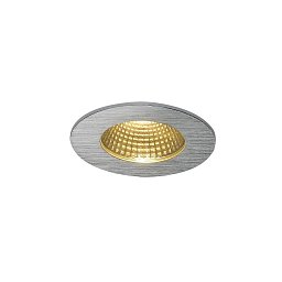 Obrázek pro produkt PATTA-I zápustná kartáč. hliník kruhová 230V/500mA LED 9W 38° IP65 3000K - BIG WHITE (SLV)