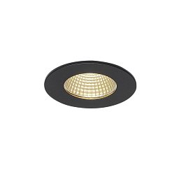 Obrázek pro produkt PATTA-I zápustná matná černá kruhová 230V/500mA LED 9W 38° IP65 3000K - BIG WHITE (SLV)