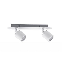 Spotové svítidlo Tube bílá/chrom max.2x10W GU10 IP44 - PAULMANN Obrázek pro produkt Spotové svítidlo Tube bílá/chrom max.2x10W GU10 IP44 - PAULMANN