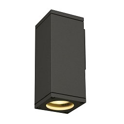 Obrázek pro produkt Nástěnné svítidlo THEO WALL OUT, hranaté, antracit, GU10, max. 35 W - BIG WHITE (SLV)