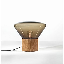 Obrázek pro produkt Stolní lampa MUFFINS WOOD průměr 370mm - BROKIS A