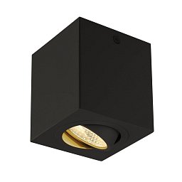 Obrázek pro produkt Nástavbové svítidlo TRILEDO SQUARE CL typu downlight, matné černé, LED, 6 W, 38°, 3000K, vč. ovladače - BIG WHITE (SLV)