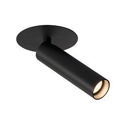 Obrázek pro produkt KARPO 30 jednoduché bodové svítidlo, stropní vestavné svítidlo, plochá rozeta, černé, 7,5 W LED, 3000K, - BIG WHITE (SLV)