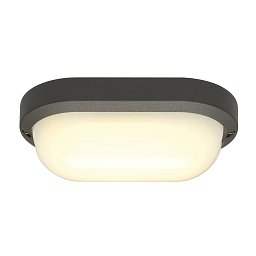 Obrázek pro produkt Nástěnné a stropní svítidlo TERANG 2, oválné, antracit, 3000K, IP44 - BIG WHITE (SLV)