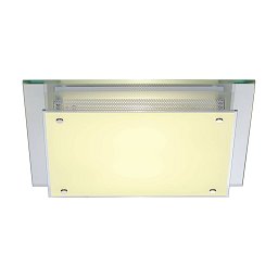 Stropní svítidlo GLASSA E27 stropní čtvercová 230V E27 2x60W - BIG WHITE (SLV) Obrázek pro produkt Stropní svítidlo GLASSA E27 stropní čtvercová 230V E27 2x60W - BIG WHITE (SLV)