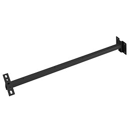 Obrázek pro produkt 03/24 Nástěnný držák pro venkovní nosník a reflektor MILOX, černý, 80 cm - BIG WHITE (SLV)