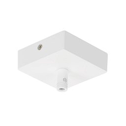 Obrázek pro produkt Stropní rozeta GLENOS, bílá matná, 8,5x8,5x2,7 cm, s odlehčovacím profilem - BIG WHITE (SLV)