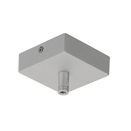 Obrázek pro produkt Stropní rozeta GLENOS, stříbrná, 8,5x8,5x2,7 cm, s odlehčovacím profilem - BIG WHITE (SLV)
