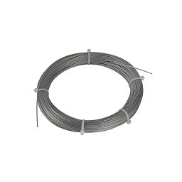 Obrázek pro produkt Ocelové pozinkované lano 0,75mm s pláštěm PVC - prstenec 100 m - BIG WHITE (SLV)