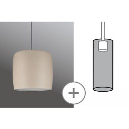 VÝPRODEJ VZORKU - URail 2Easy stínidlo Pien Beige matná max. 20W kov - PAULMANN Obrázek pro produkt VÝPRODEJ VZORKU - URail 2Easy stínidlo Pien Beige matná max. 20W kov - PAULMANN