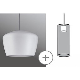 URail 2Easy stínidlo Pom bílá matná max. 20W kov - PAULMANN Obrázek pro produkt URail 2Easy stínidlo Pom bílá matná max. 20W kov - PAULMANN