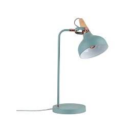 Stolní lampa Neordic Juna zelená / měď / dřevo - PAULMANN Obrázek pro produkt Stolní lampa Neordic Juna zelená / měď / dřevo - PAULMANN