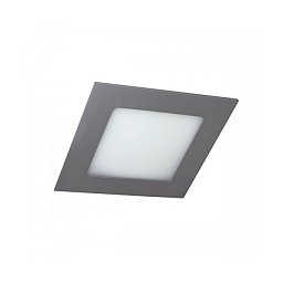 Obrázek pro produkt AKCE - Zápustné svítidlo DISC hranaté šedé LED 8W 3000K 120x120mm hranaté - KOHL-Lighting