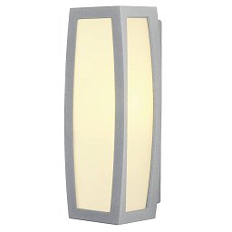 Obrázek pro produkt Venkovní svítidlo MERIDIAN BOX nástěnná stříbrnošedá 230V E27 20 - BIG WHITE (SLV)