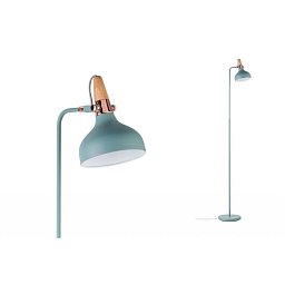 Stojací lampa Neordic Juna zelená / měď / dřevo - PAULMANN Obrázek pro produkt Stojací lampa Neordic Juna zelená / měď / dřevo - PAULMANN