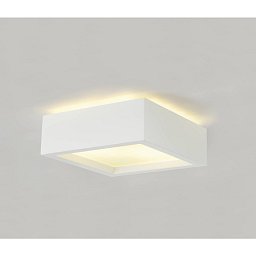 Stropní svítidlo PLASTRA 104 čtyřhranná sádra bílá 230V E27 2x 25W - BIG WHITE (SLV) Obrázek pro produkt Stropní svítidlo PLASTRA 104 čtyřhranná sádra bílá 230V E27 2x 25W - BIG WHITE (SLV)